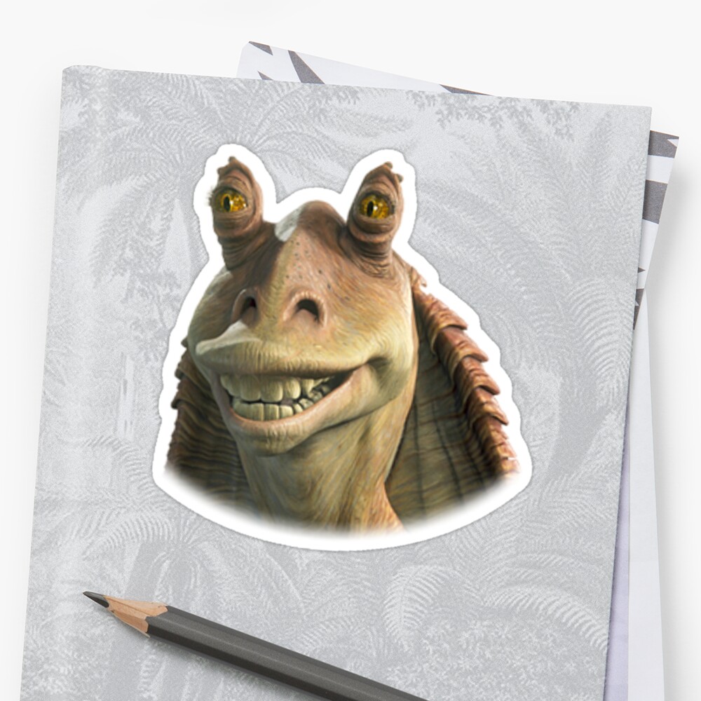 "Jar Jar Binks" Stickers by Spoons2 McGee | Redbubble