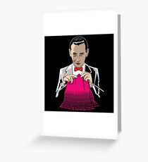 Knitting & Knitting Greeting Card
