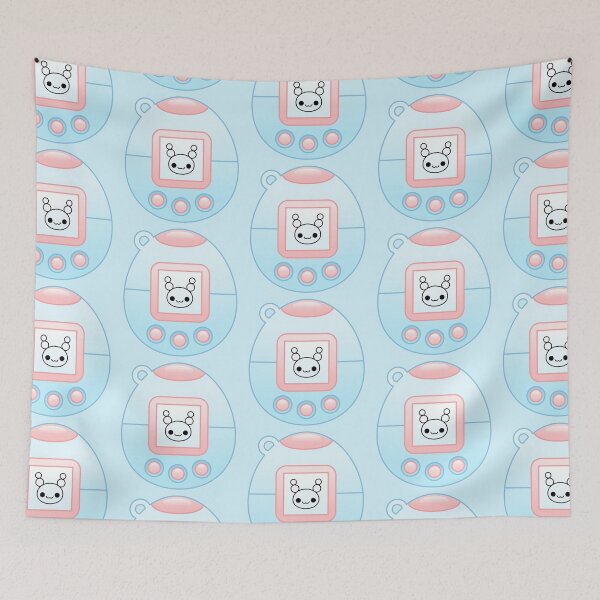 Item preview, kawaii blue virtual pet machine designed and sold by kittybox.