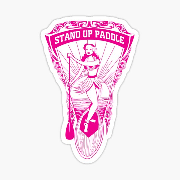 SUP Hawaii Pink Sticker