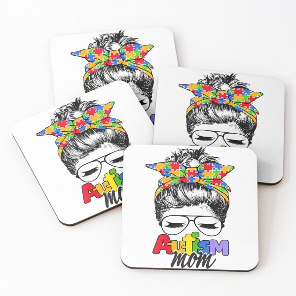 Item preview, Autism Awareness Mom Life Messy Bun Sunglasses Bandana designed and sold by MaryStrupp.