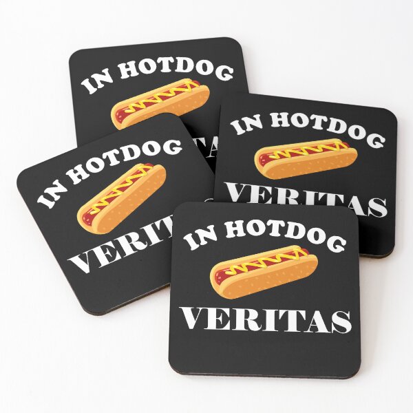 Artikelvorschau, In Hotdog veritas - lustiger Grill Spruch entworfen und verkauft von VitoTDesign.