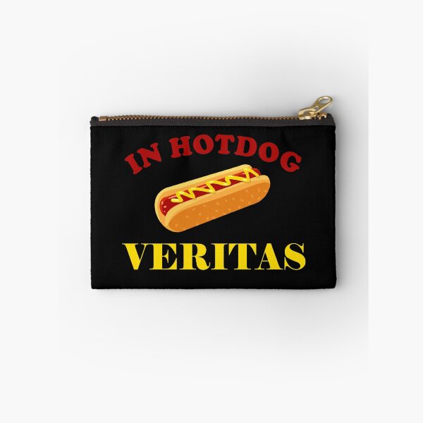 Artikelvorschau, In Hotdog veritas - lustiger Akademiker Grill Spruch entworfen und verkauft von VitoTDesign.