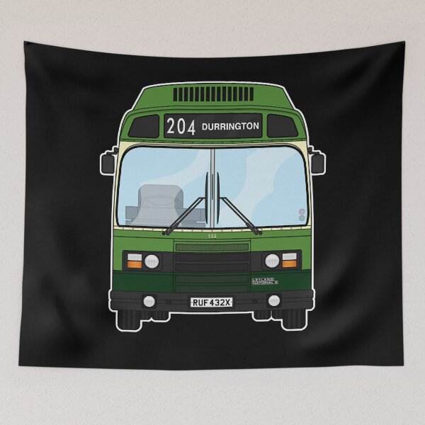 Item preview, Southdown Leyland National 2 132 RUF432X Retro Illustration Essential designed and sold by JaovanDavis.