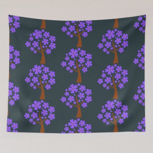 Aperçu de l'œuvre Fleur de cerisier, Violet, Gris, Mignon, Hanami, Sakura Tree, Arbre, Nature, Fleurs, Printemps créée et vendue par Ellecher23.