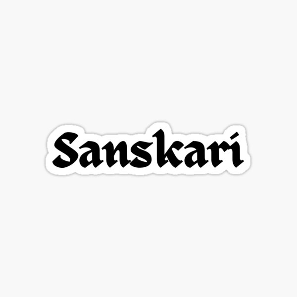 "Sanskari Desi Girl" Sticker by TheBrotherHouse Redbubble