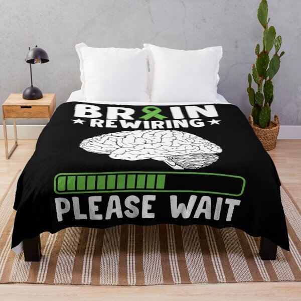 Item preview, Brain Rewiring Please Wait Shirt, Traumatic Brain Injury Shirt, TBI Warrior Shirt, Brain Tumor Shirt, Brain Cancer Shirt, Brain Surgery Tee designed and sold by aymob.