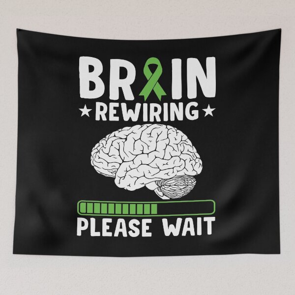 Item preview, Brain Rewiring Please Wait Shirt, Traumatic Brain Injury Shirt, TBI Warrior Shirt, Brain Tumor Shirt, Brain Cancer Shirt, Brain Surgery Tee designed and sold by aymob.