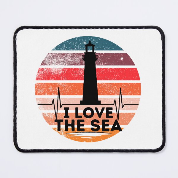 Item preview, I love the sea, lighthouse designed and sold by PlanBesser.