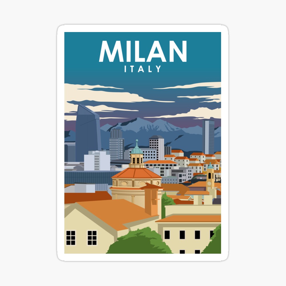 Vintage Milan 77 poster