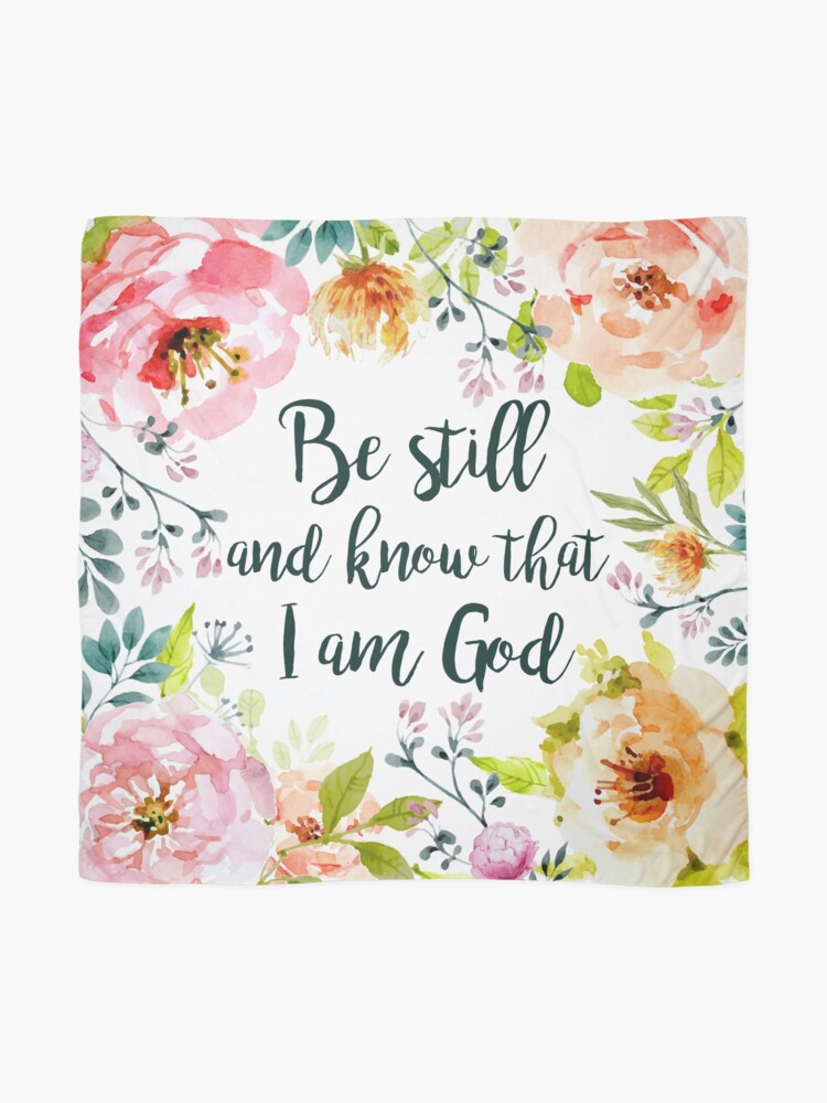 Alternate view of Be Still and Know Scarf