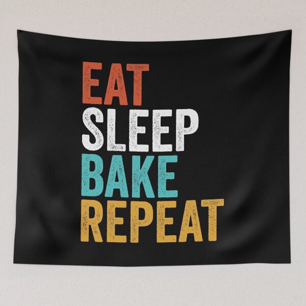 Item preview, Eat Sleep Bake Repeat Shirt, Funny Cooking Baking Shirt, Gifts For Bakers, Baking Shirt, Baker Shirts, Cake Maker Shirt, Baker Chef Shirt designed and sold by aymob.
