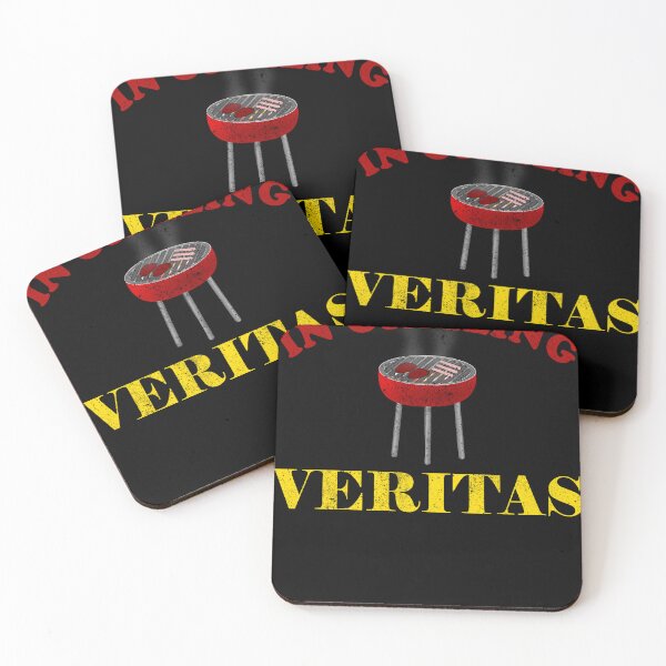 Artikelvorschau, In Grilling veritas - lustiger Akademiker BBQ Spruch entworfen und verkauft von VitoTDesign.