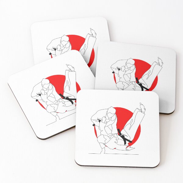 Item preview, Japan Judo sport minimalism drawing  designed and sold by Blondiabshop.