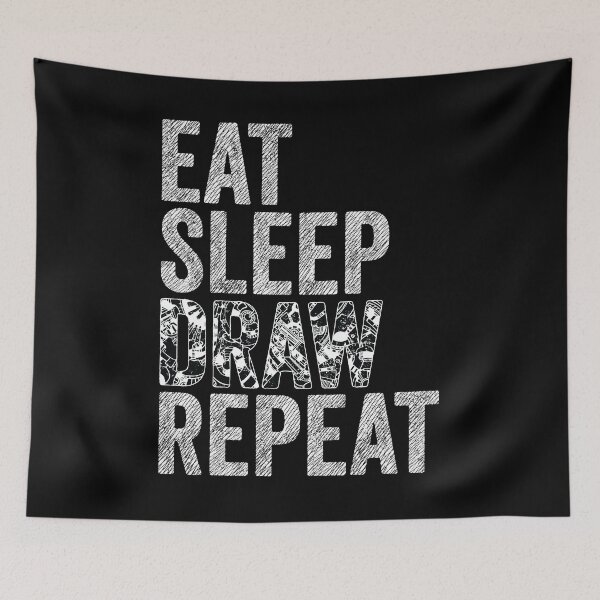 Item preview, Eat Sleep Draw Repeat Shirt, Artist Shirt, Sketching Shirt, Drawing Artist Shirt, Art Shirt, Art School Teacher Shirt, Drawing Gift designed and sold by aymob.