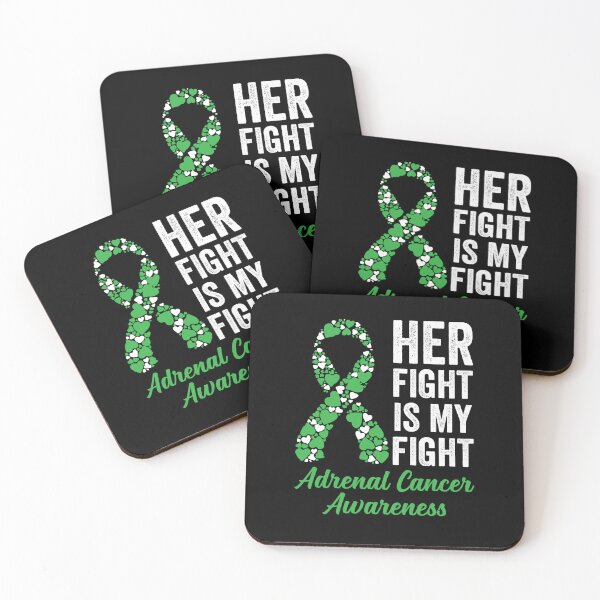 Item preview, Her Fight Is My Fight Adrenal Cancer Awareness Shirt, Adrenal Cancer Warrior, Green Ribbon Shirt, Addison Disease Shirt, Cortisol Cancer Tee designed and sold by aymob.
