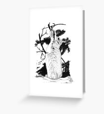 Snow Bunny Greeting Card
