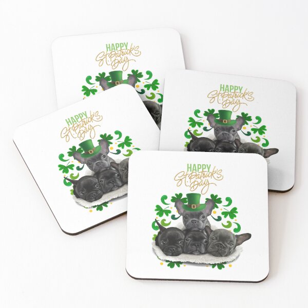 Item preview, St Patrick's Day Irish Saint Patrick Shamrock Bulldog Family designed and sold by Barnissim.