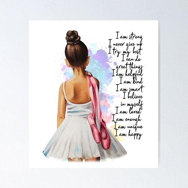 Item preview, Ballet Girl I Am Strong Gift For Daughter designed and sold by pixelsimple.
