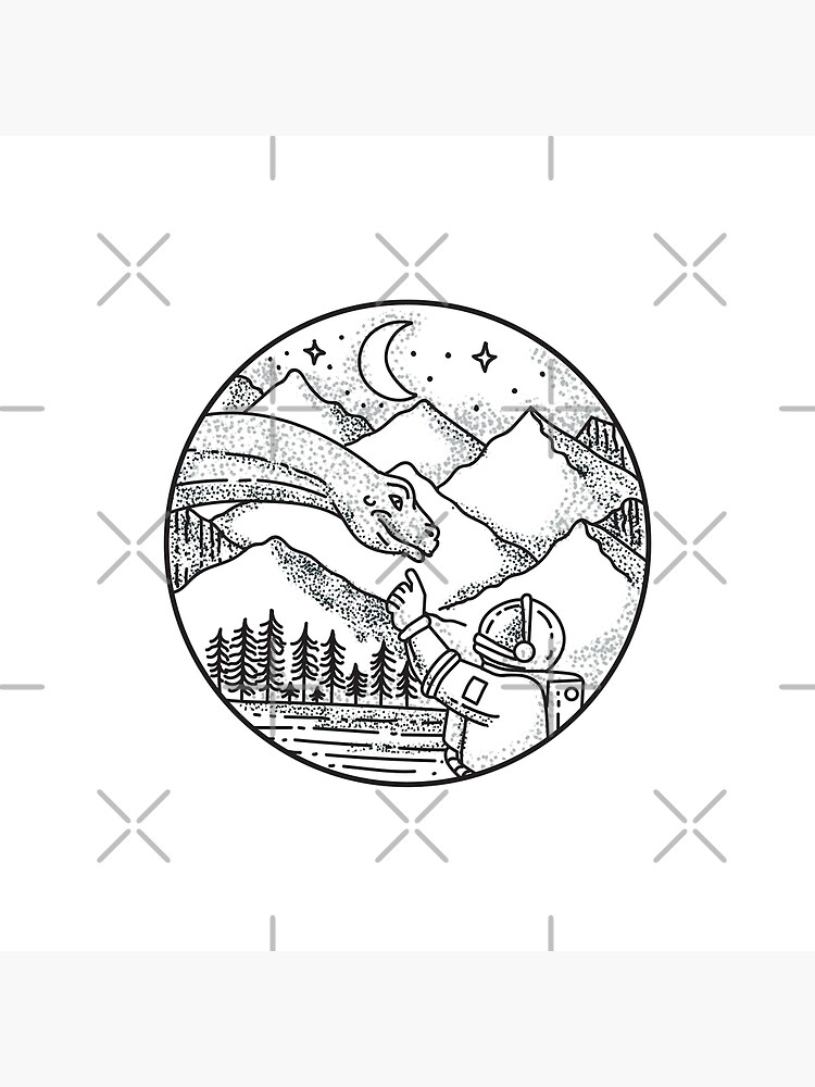 Set Of Mountain And Forest Landscape In Tattoo Style Vector Illustration  Stock Illustration - Download Image Now - iStock