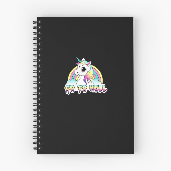 Item preview, "Go To Hell" Pastel Goth Unicorn  Sticker designed and sold by Hibaeeb.