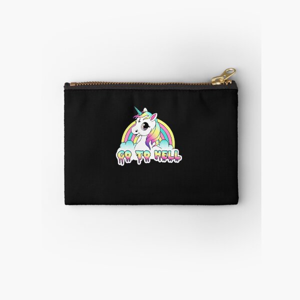 Item preview, "Go To Hell" Pastel Goth Unicorn  Sticker designed and sold by Hibaeeb.