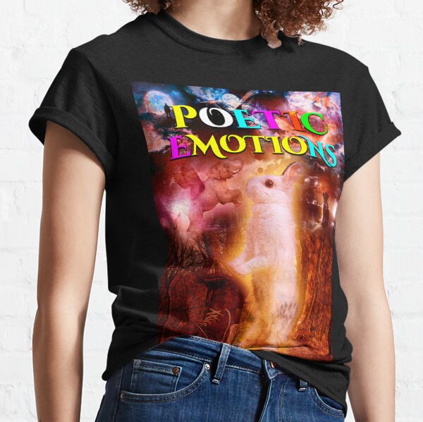 Poetic Emotions - Bunny, Rabbit, Emotion, Aesthetic, Elephant, Polar Bear Classic T-Shirt