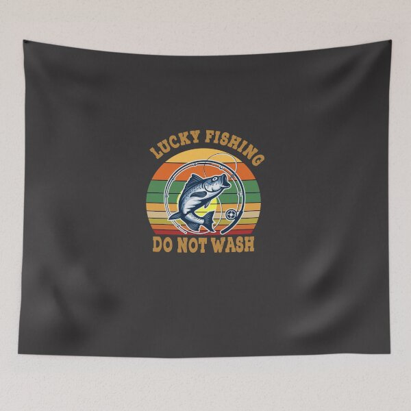 Item preview, Lucky Fishing Do Not Wash, retro , vintage , shirt  Sticker designed and sold by JessicaBolschuc.