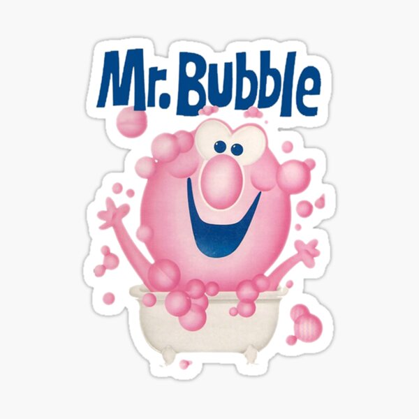 "mr bubbles" Sticker for Sale by aalegrephoto Redbubble