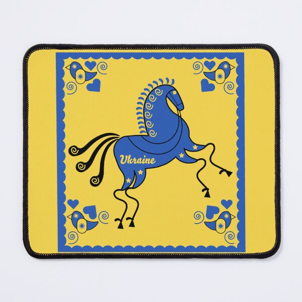 Item preview, Ukrainian Folk Art - Ukraine Nature Art - Slavic Art - Slavic Horses - Ukraine Support designed and sold by happygiftideas.