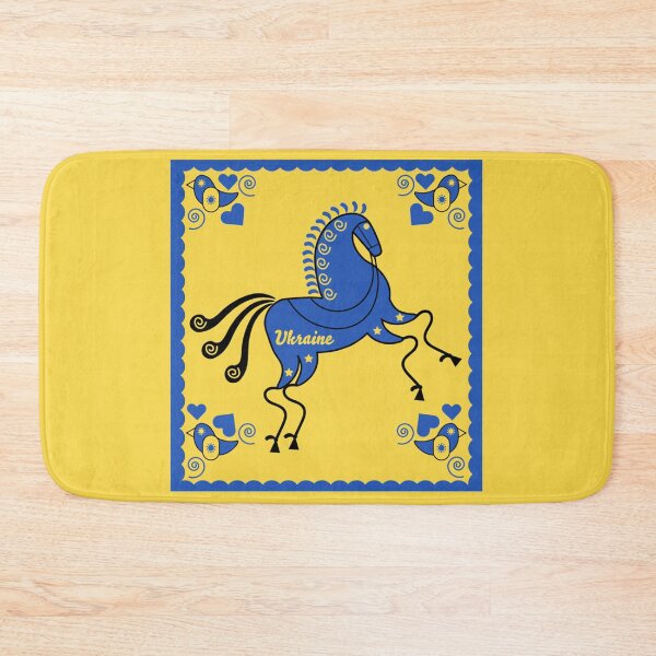 Item preview, Ukrainian Folk Art - Ukraine Nature Art - Slavic Art - Slavic Horses - Ukraine Support designed and sold by happygiftideas.