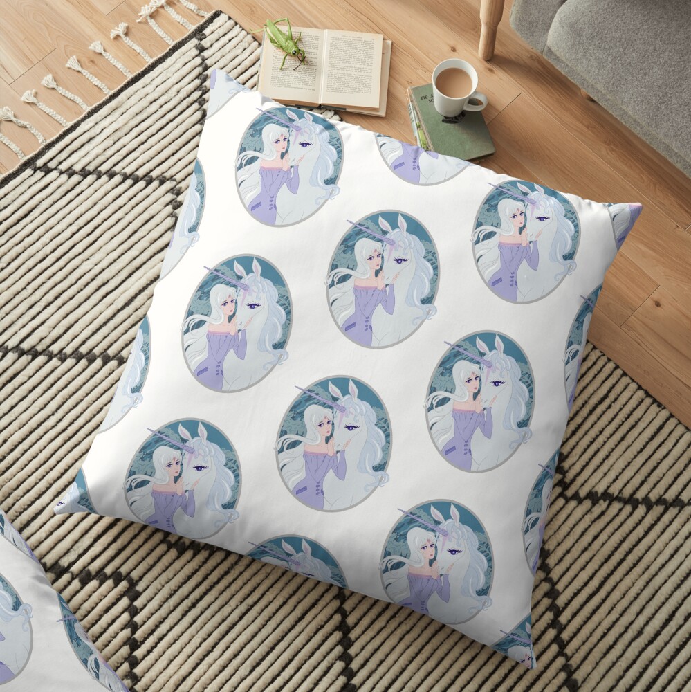 The Lady and Her Unicorn Floor Pillow
