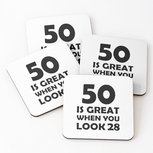 Item preview, gift present 50th Birthday funny sarcastic Rude Offended saying, 50 is great when you look 28 gift for bestie husband wife boyfriend girlfriend designed and sold by joygift369.