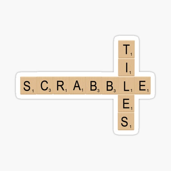 "Scrabble Day, Scrabble Tiles" Sticker for Sale by ShopArtGallery