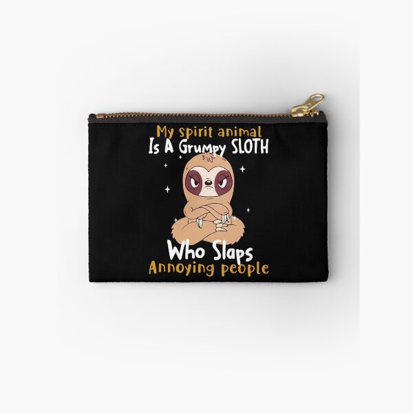 Item preview, My Spirit Animal Is A Grumpy Sloth Who Slaps People designed and sold by neqidaetiwy869.