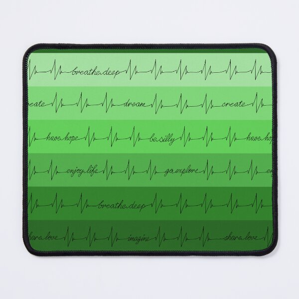 Item preview, Heartbeat Life Advise Stripes Green designed and sold by MyThingNow.