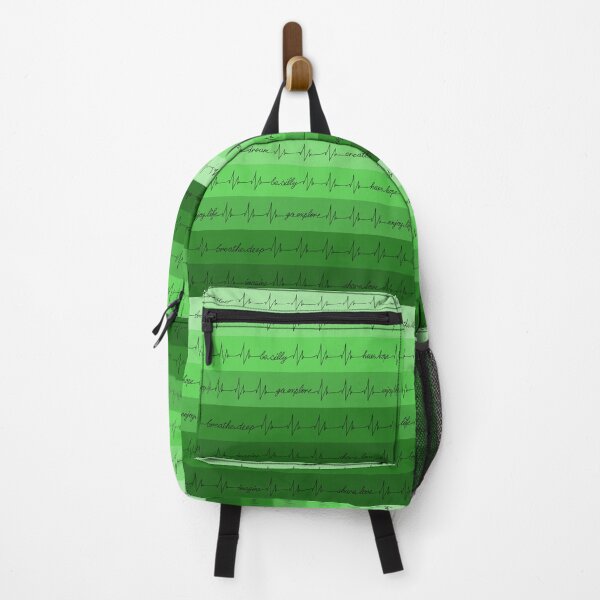 Item preview, Heartbeat Life Advise Stripes Green designed and sold by MyThingNow.