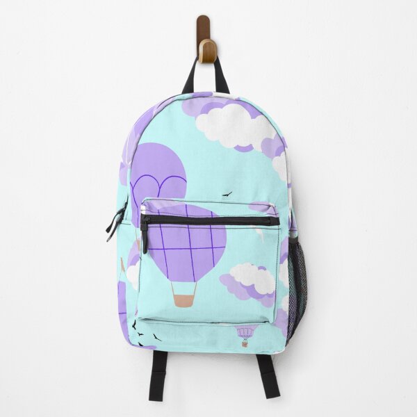 Item preview, Hot Air Balloon Sky with Clouds  (purple) designed and sold by Dorina Larsdotter.