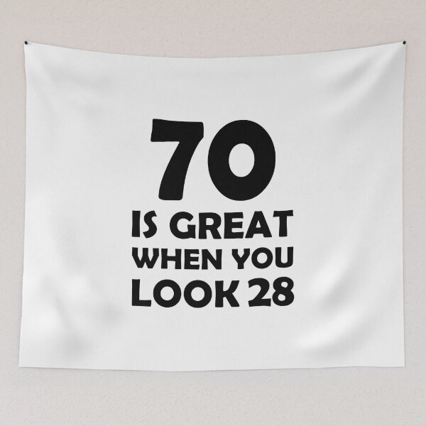 Item preview,  gift present 70th Birthday funny sarcastic Rude Offended saying, 70 is great when you look 28 gift for bestie husband wife boyfriend girlfriend designed and sold by joygift369.