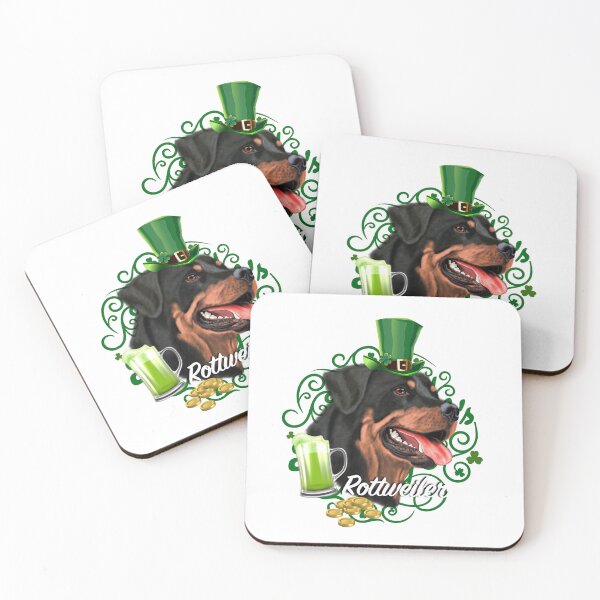 Item preview, St Patrick's Day Irish Saint Patrick's Shamrock Rottweiler Fun designed and sold by Barnissim.