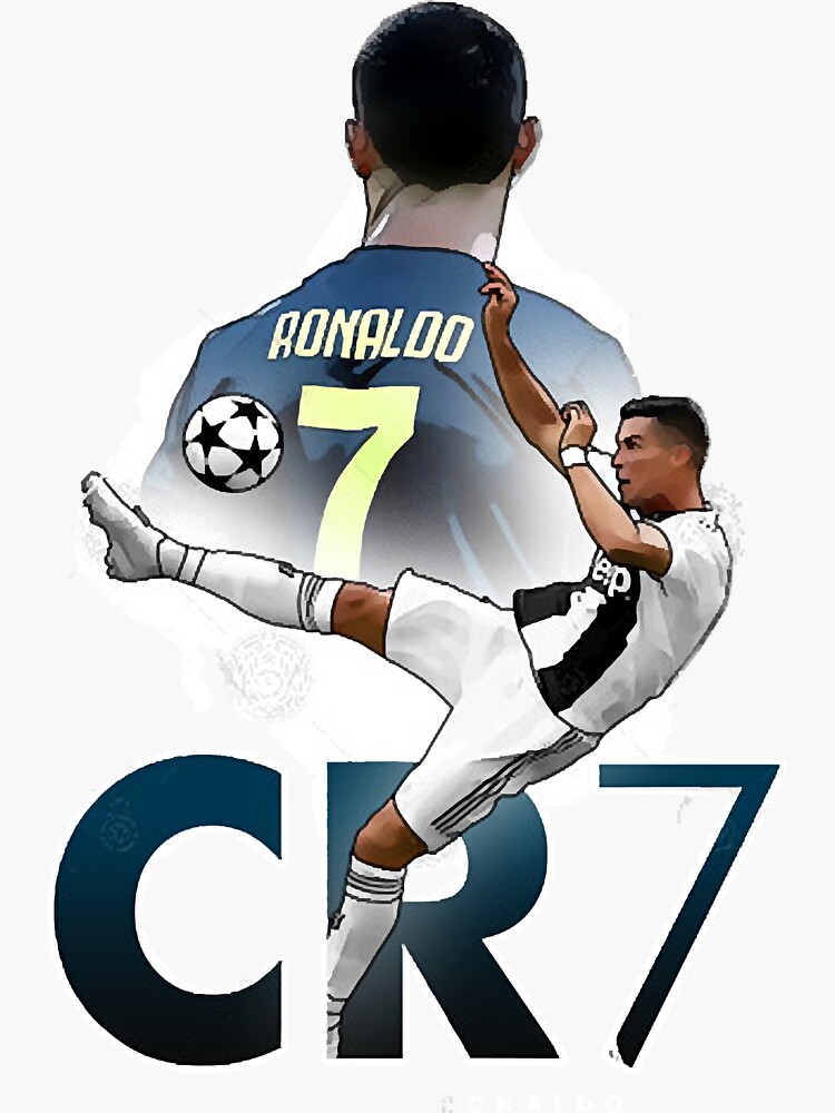 Maglia Cristiano Ronaldo  Sticker for Sale by VincenzoVB