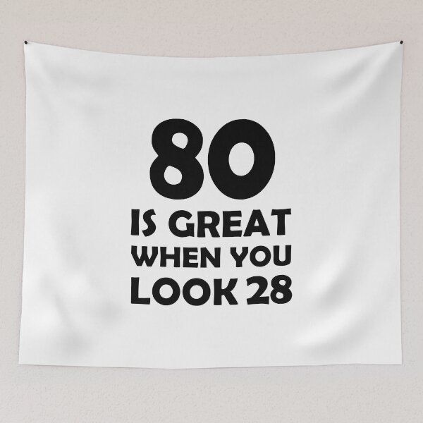 Item preview, gift present 80th Birthday funny sarcastic Rude Offended saying, 80 is great when you look 28 gift for bestie husband wife boyfriend girlfriend designed and sold by joygift369.