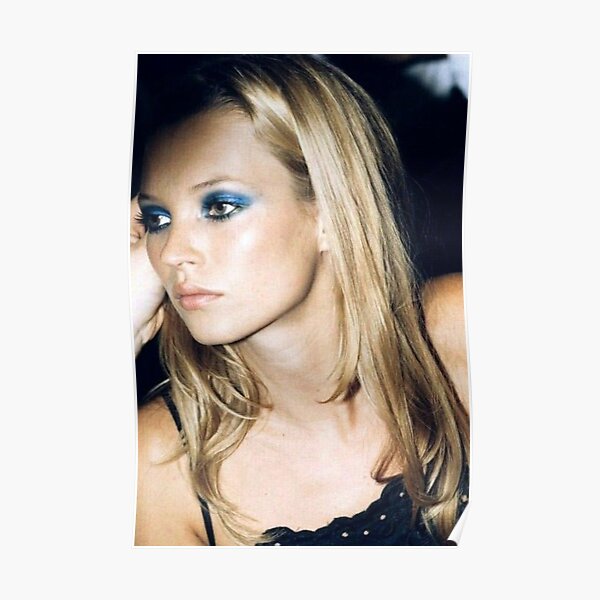 Kate Moss Iconic Blue Eyeshadow Poster Poster