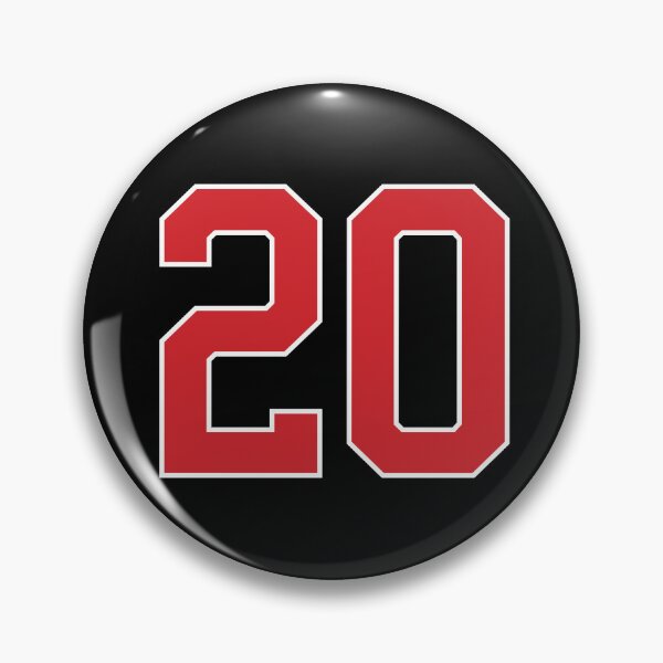 Item preview, Sports Number 20, red black color lucky sport twenty designed and sold by ArtIsParty.