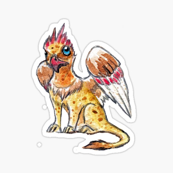 Sahara Gryphon Pup Sticker