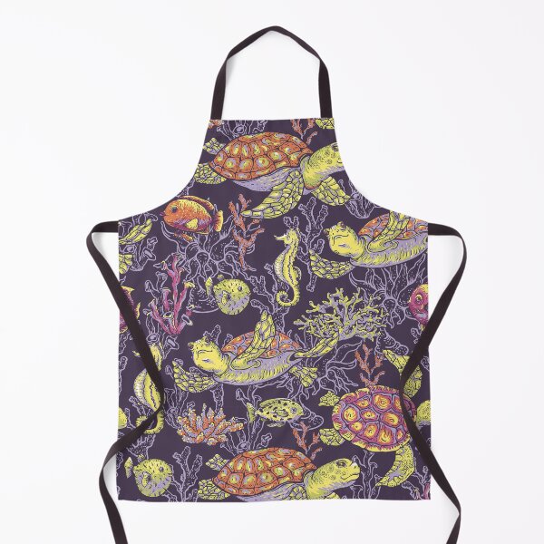 Item preview, Turtles Fishes Coral Pattern designed and sold by SweetThreads79.
