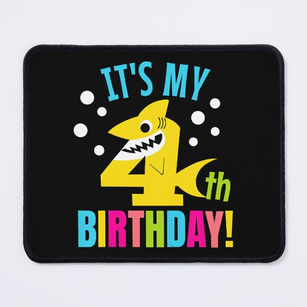 Item preview, Its My 4th Birthday Shark Party Birthday Baby Kids 4 Year Old  designed and sold by PerkinsAarav.