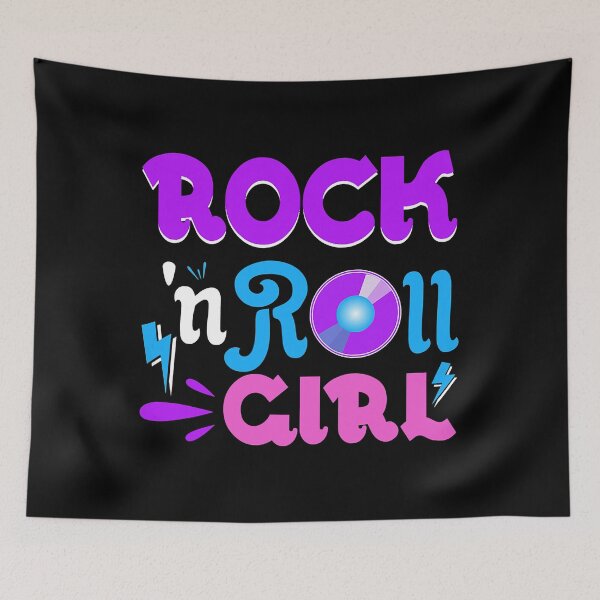Item preview, Rock N Roll Girl Retro 80s 90s Themed Party Music designed and sold by fostebris.