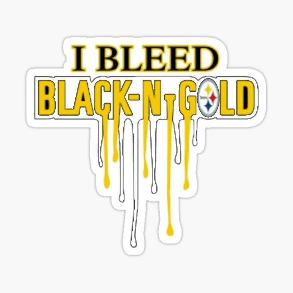 Pin on Bleed black and gold.