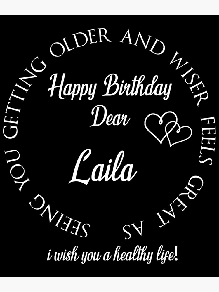 Happy Birthday GIF for Laila with Birthday Cake and Lit Candles — Download  on Funimada.com